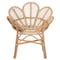 Baxton Studio Bianca Modern Bohemian Natural Brown Rattan Flower Chair 226-13115-ZORO - alternate 3